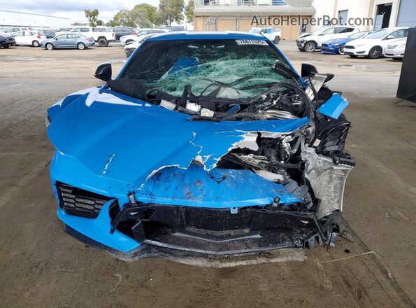 1G1YC2D42M5125571 2021 CHEVROLET CORVETTE Blue Front view