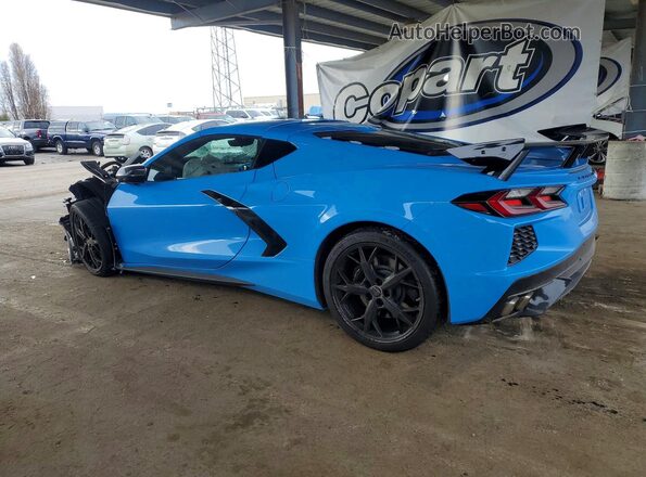 1G1YC2D42M5125571 2021 CHEVROLET CORVETTE Blue Rear left