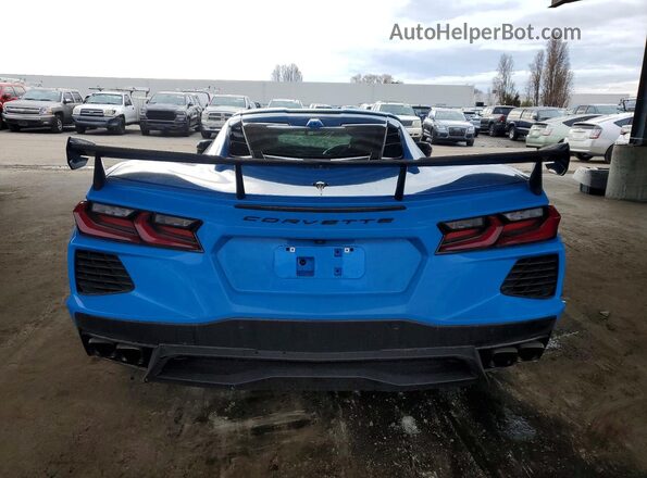 1G1YC2D42M5125571 2021 CHEVROLET CORVETTE Blue Rear view