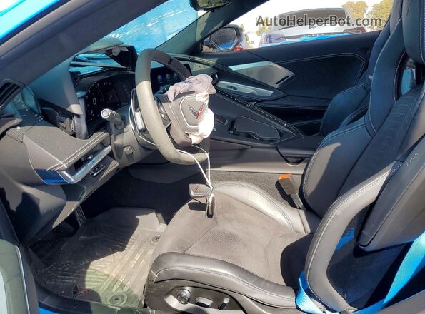 1G1YC2D42M5125571 2021 CHEVROLET CORVETTE Blue Front interior view