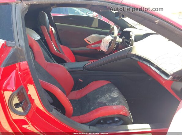 1G1YC2D46P5133368 2023 CHEVROLET CORVETTE Red Widok wnętrza z przodu