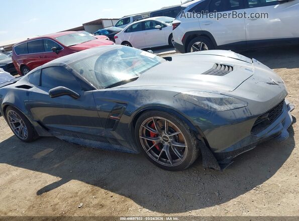 1G1YX2D75K5119467 2019 CHEVROLET CORVETTE Серый Панорамный вид салона 360°