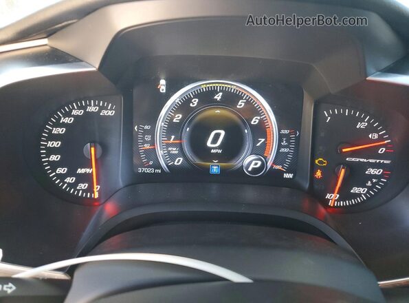 1G1YY2D78K5109870 2019 CHEVROLET CORVETTE Black Widok zestawu wskaźników