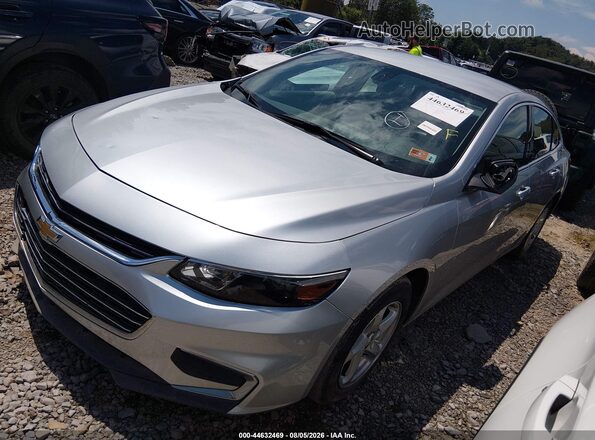 1G1ZB5ST0JF186510 2018 CHEVROLET MALIBU Серебряный Передняя левая четверть