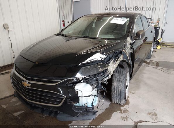 1G1ZB5ST1JF202388 2018 CHEVROLET MALIBU Black Առջևի ձախ երեք քառորդ տեսարան