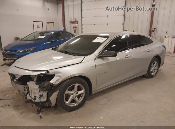 1G1ZB5ST3HF143967 2017 CHEVROLET MALIBU Silver Առջևի ձախ երեք քառորդ տեսարան
