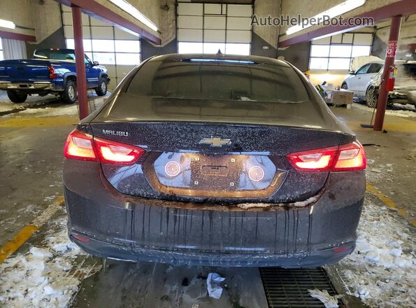 1G1ZB5ST7MF054784 2021 CHEVROLET MALIBU Maroon უკანა ხედი