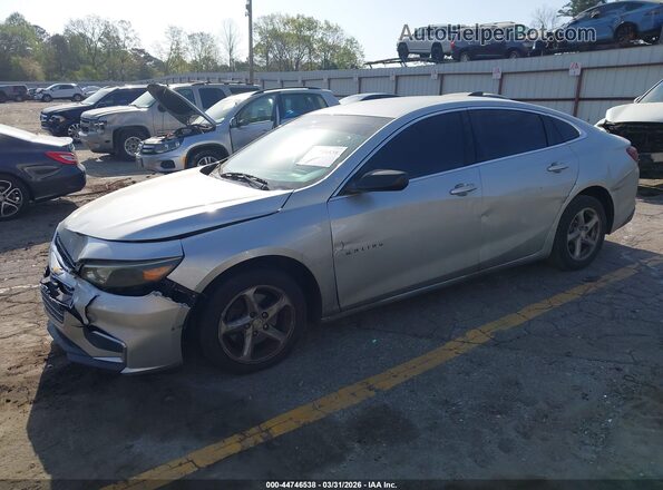 1G1ZB5ST8JF163623 2018 CHEVROLET MALIBU Silver წინა მარცხენა ხედი სამი მეოთხედიდან