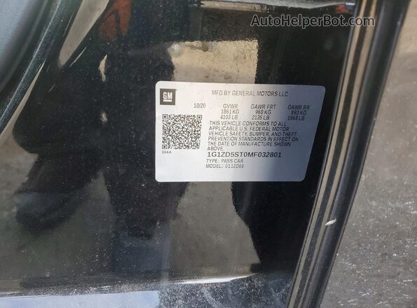 1G1ZD5ST0MF032801 2021 CHEVROLET MALIBU Black Engine compartment view