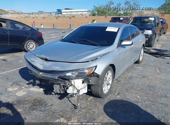 1G1ZD5ST2MF005695 2021 CHEVROLET MALIBU Silver Առջևի ձախ երեք քառորդ տեսարան