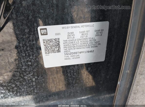 1G1ZD5ST4PF178462 2023 CHEVROLET MALIBU Black Շարժիչի բաժամունքի տեսք