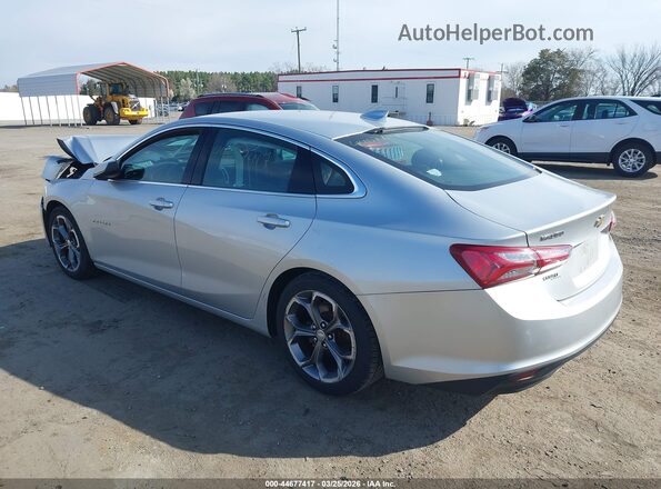 1G1ZD5ST9MF004253 2021 CHEVROLET MALIBU Silver Trasero izquierdo