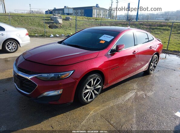 1G1ZG5ST7NF146948 2022 CHEVROLET MALIBU Red წინა მარცხენა ხედი სამი მეოთხედიდან