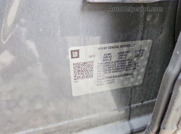 1G4ZP5SSXJU139864 2018 BUICK LACROSSE Silver 