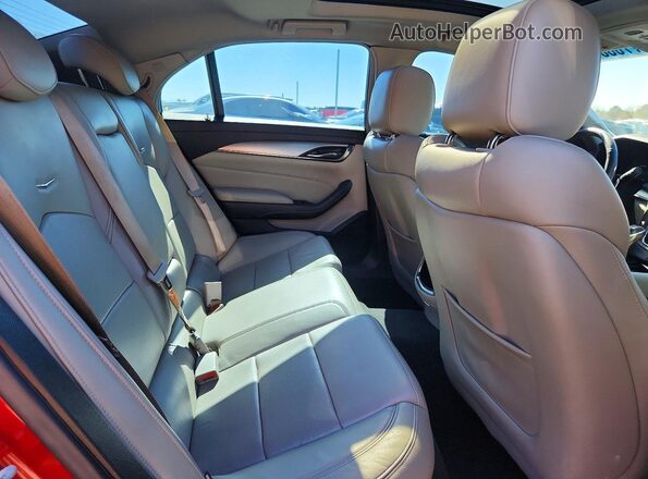 1G6AR5SS6H0209358 2017 CADILLAC CTS Red Rear seats view