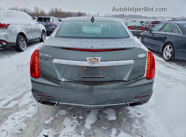 1G6AY5SS0G0134075 2016 CADILLAC CTS Gray Вид ззаду