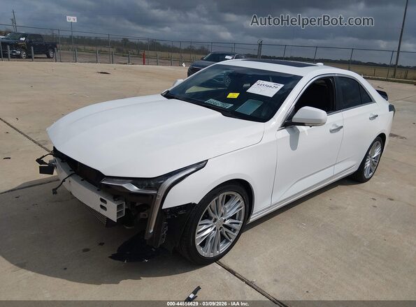1G6DB5RK1P0129620 2023 CADILLAC CT4 White Առջևի ձախ երեք քառորդ տեսարան