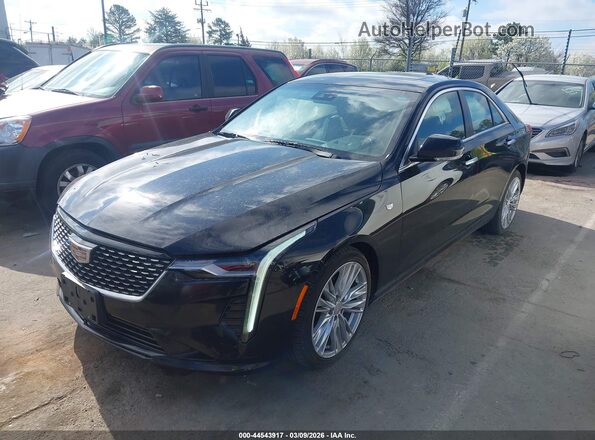 1G6DB5RK9P0127985 2023 CADILLAC CT4 Black Առջևի ձախ երեք քառորդ տեսարան