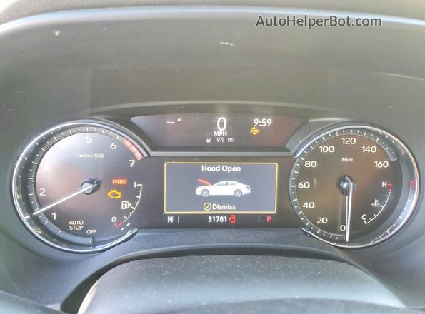 1G6DF5RK9N0133139 2022 CADILLAC CT4 White Widok zestawu wskaźników