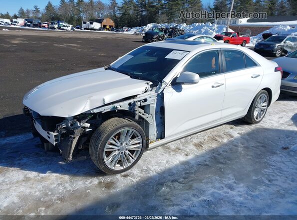 1G6DF5RL2N0111427 2022 CADILLAC CT4 White Առջևի ձախ երեք քառորդ տեսարան
