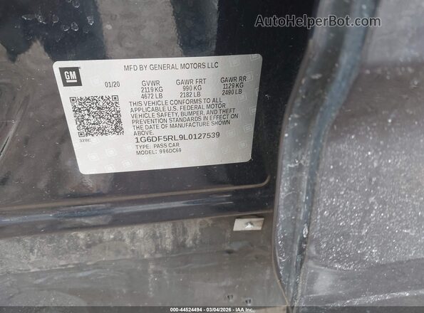 1G6DF5RL9L0127539 2020 CADILLAC CT4 Black Շարժիչի բաժամունքի տեսք
