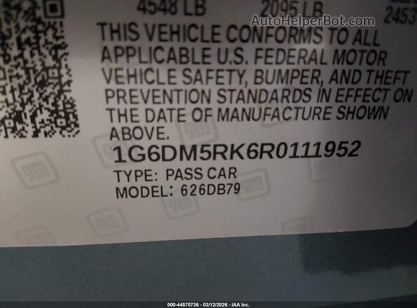 1G6DM5RK6R0111952 2024 CADILLAC CT5 Blue ძრავის განყოფილების ხედი