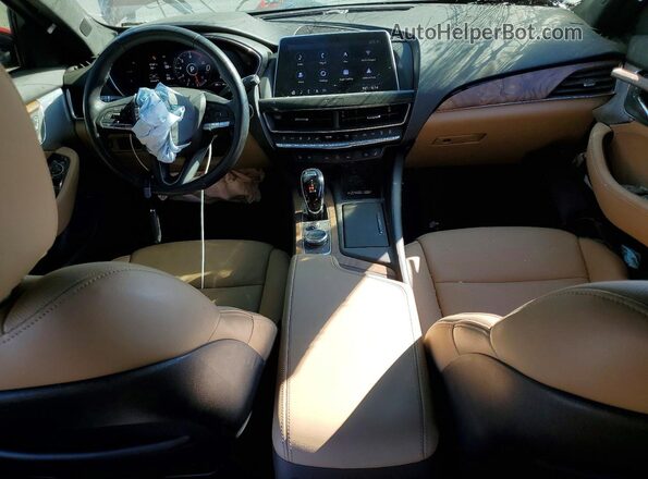 1G6DN5RW1P0121379 2023 CADILLAC CT5 Burgundy Առջևի վահանակի տեսք