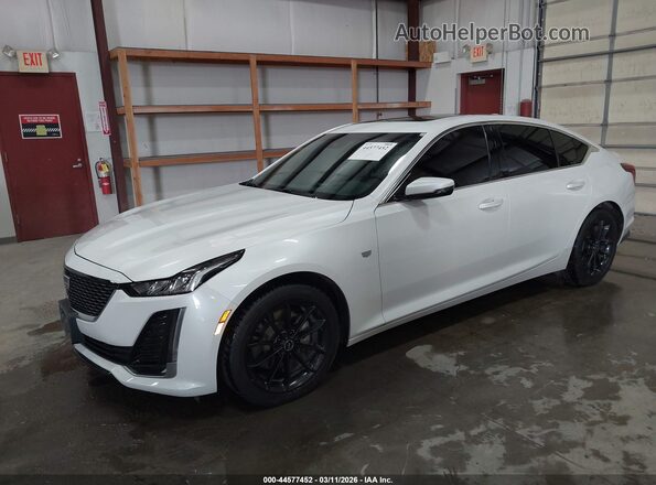 1G6DX5RK2M0112807 2021 CADILLAC CT5 White წინა მარცხენა ხედი სამი მეოთხედიდან
