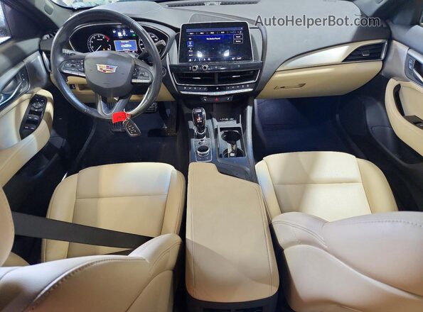 1G6DX5RK2M0134239 2021 CADILLAC CT5 White Вид панелі приладів