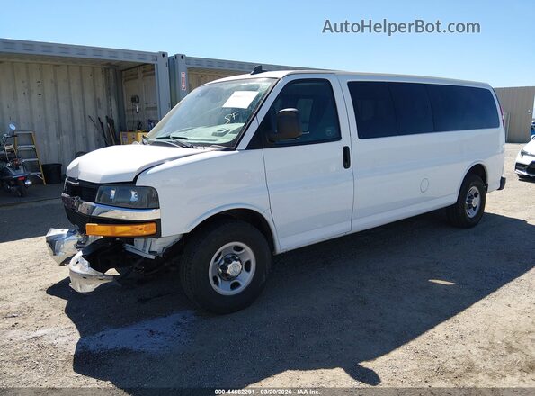 1GAZGPFG1K1248571 2019 CHEVROLET EXPRESS White Vista tres cuartos delantera izquierda