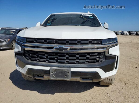 1GBSCLEDXMR296325 2021 CHEVROLET TAHOE White Front view
