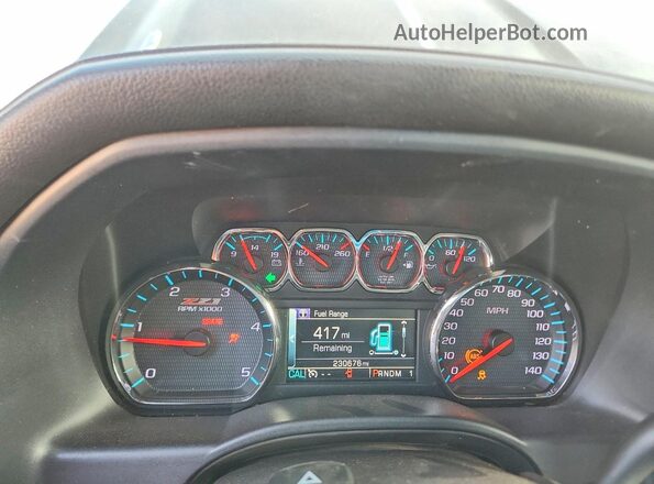 1GC1KWE80GF193080 2016 CHEVROLET SILVERADO Gray Vista del cuadro de instrumentos