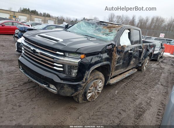 1GC1YREY7NF338113 2022 CHEVROLET SILVERADO Black Առջևի ձախ երեք քառորդ տեսարան