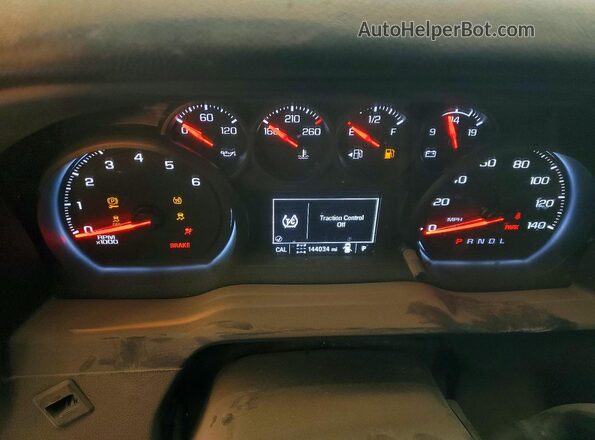 1GC2YLE70PF251729 2023 CHEVROLET SILVERADO Белый Вид щитка приборов