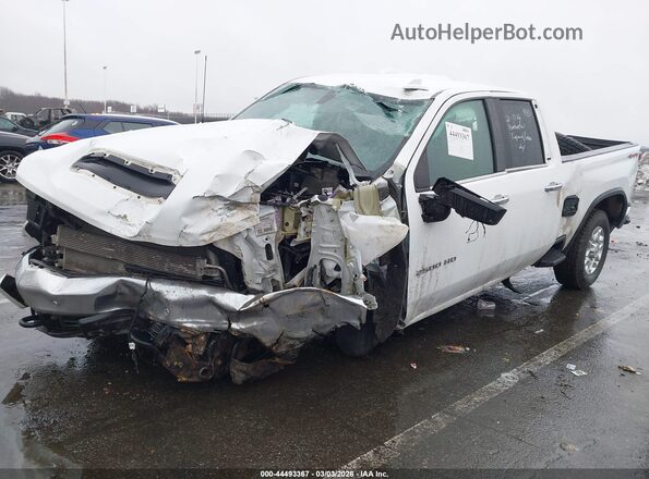 1GC2YPEY9NF253718 2022 CHEVROLET SILVERADO White წინა მარცხენა ხედი სამი მეოთხედიდან