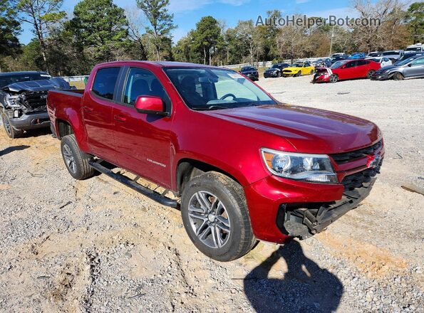 1GCGSBEA2M1171676 2021 CHEVROLET COLORADO Red Przód prawy