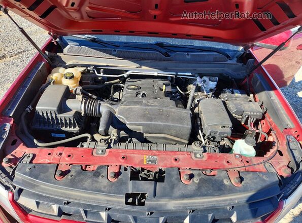 1GCGSBEA2M1171676 2021 CHEVROLET COLORADO Red Widok wnętrza z tyłu