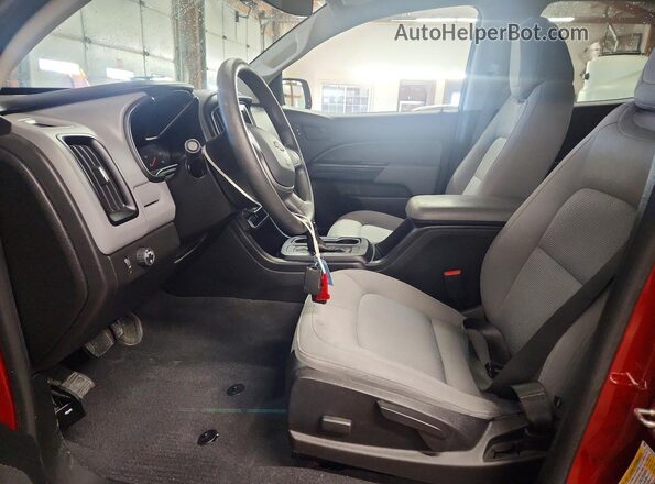 1GCGSBEA9M1112169 2021 CHEVROLET COLORADO Red Вид салону спереду