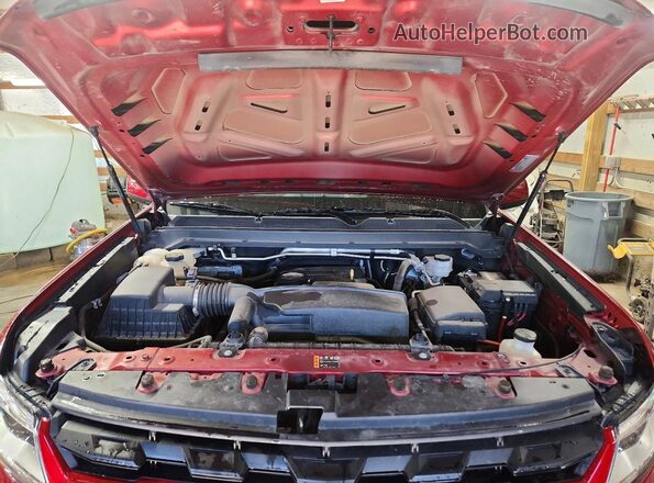1GCGSBEA9M1112169 2021 CHEVROLET COLORADO Red Вид задньої частини салону