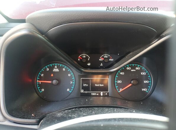 1GCGSBEN9M1157194 2021 CHEVROLET COLORADO Red Սարքավորումների վահանակի տեսք