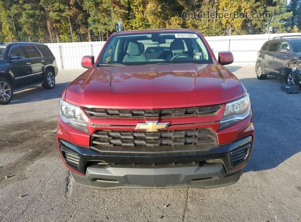 1GCGSBEN9M1157194 2021 CHEVROLET COLORADO Red Դիմացի տեսք