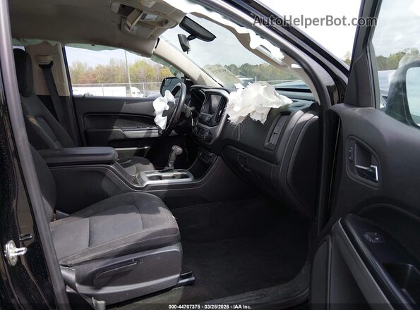 1GCGSCE37G1164766 2016 CHEVROLET COLORADO Black Вид салону спереду