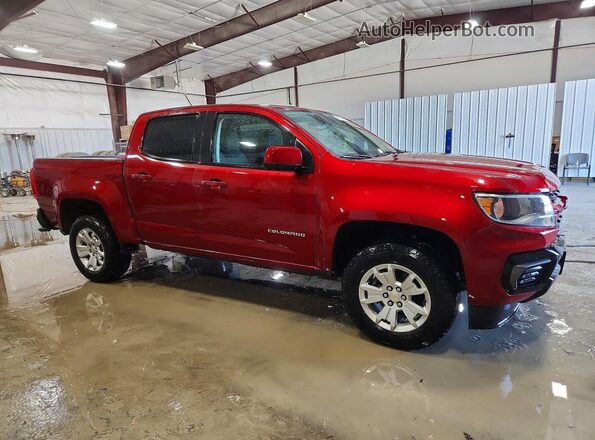 1GCGSCEN1M1137608 2021 CHEVROLET COLORADO Maroon Przód prawy