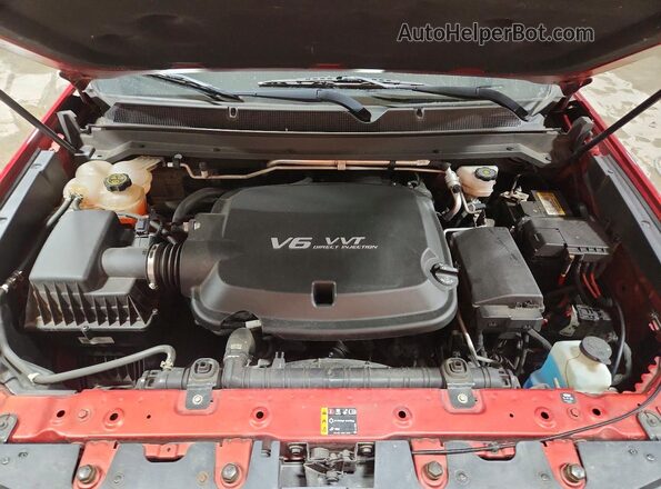 1GCGSCEN1M1137608 2021 CHEVROLET COLORADO Maroon Widok wnętrza z tyłu