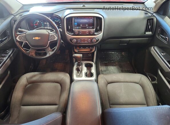 1GCGSCEN1M1137608 2021 CHEVROLET COLORADO Maroon Widok deski rozdzielczej