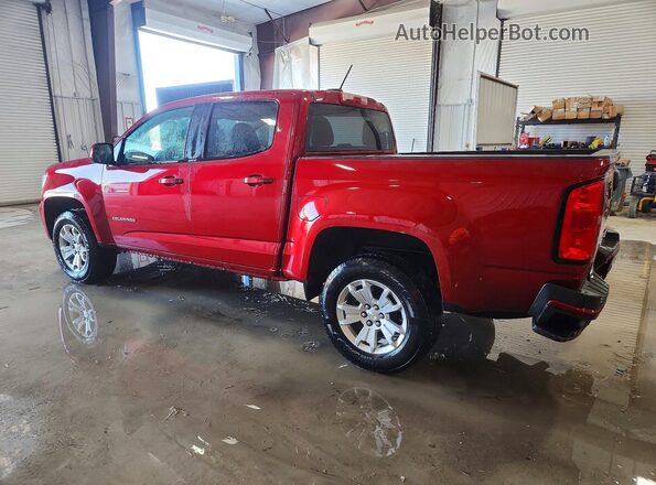 1GCGSCEN1M1137608 2021 CHEVROLET COLORADO Maroon Tył lewy