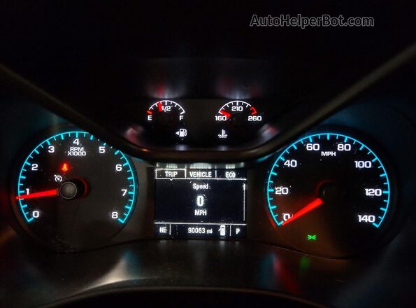 1GCGSCEN1M1137608 2021 CHEVROLET COLORADO Maroon Widok zestawu wskaźników