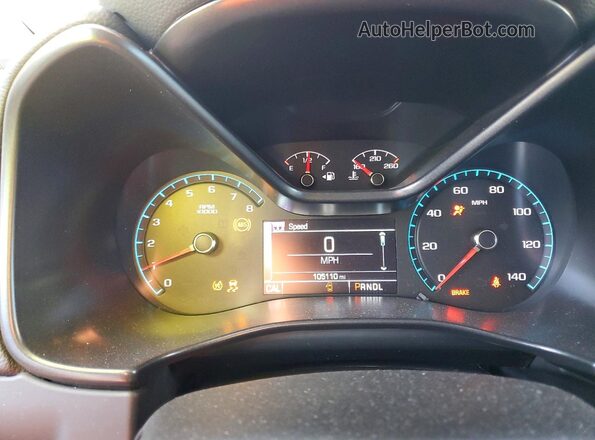 1GCGSCEN3H1172091 2017 CHEVROLET COLORADO White Vista del cuadro de instrumentos