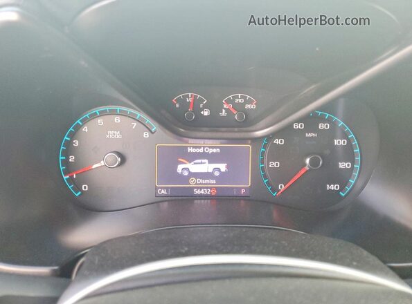 1GCGSDEN5M1288845 2021 CHEVROLET COLORADO White Instrument cluster view