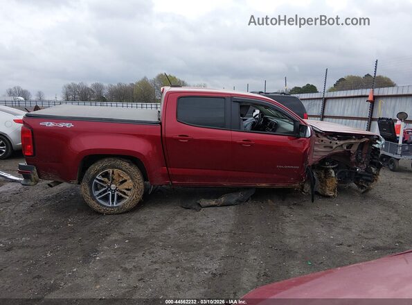 1GCGTBEN0M1129989 2021 CHEVROLET COLORADO Red Vista interior trasera